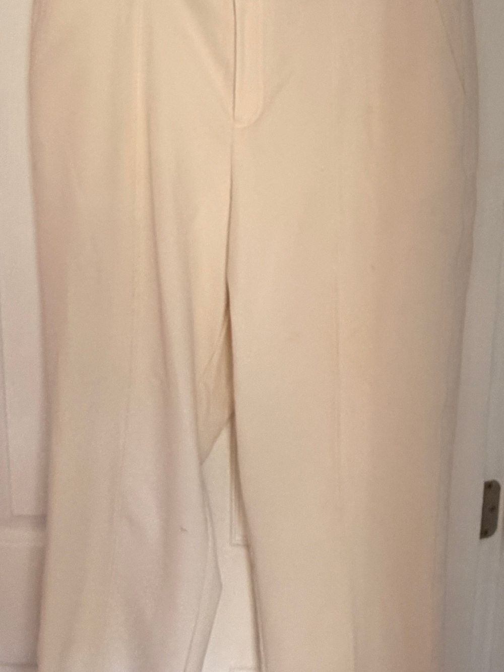 Calia Women’s XL Cream Pull-On Dress Pants Stretch Wide Leg Trousers